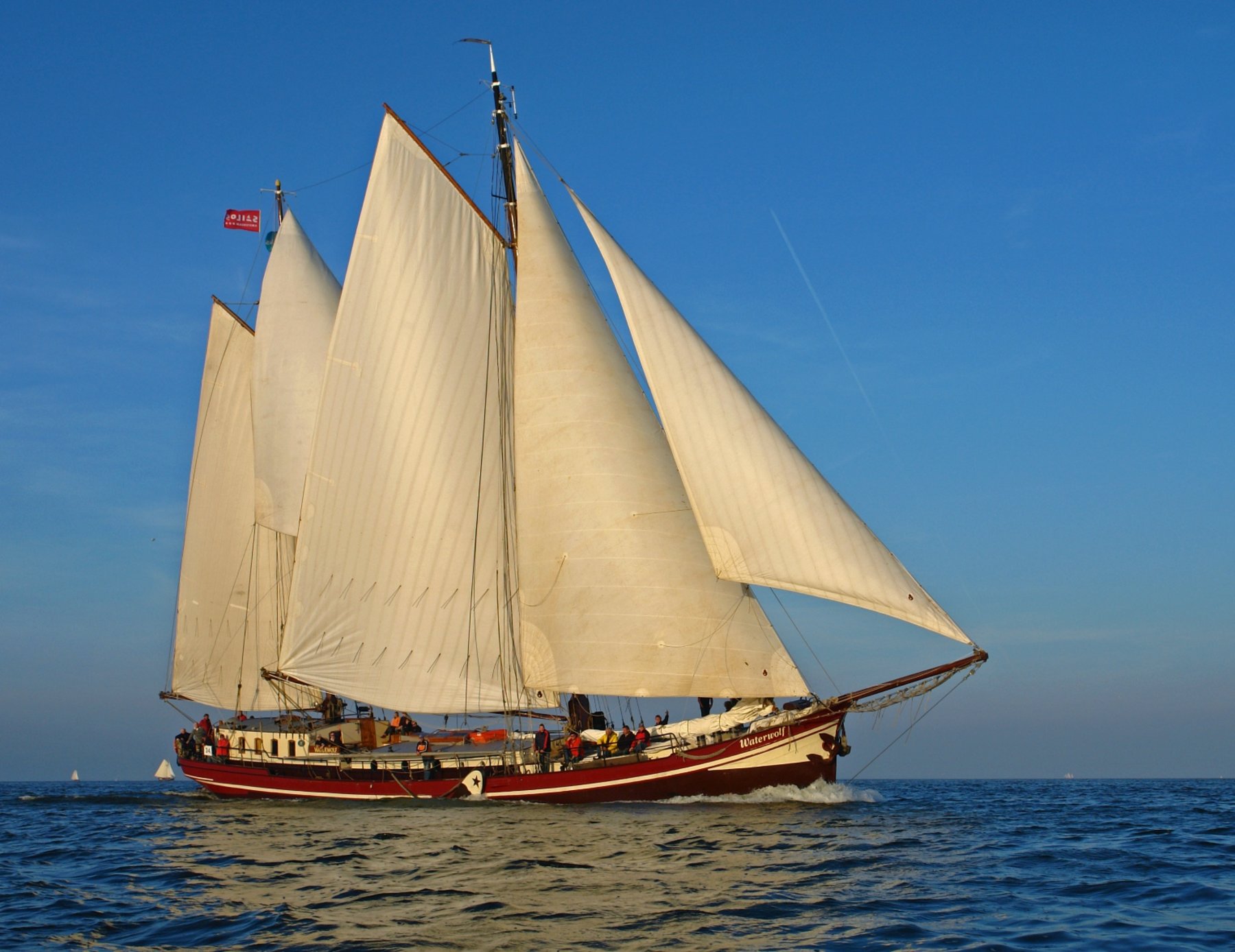 Am Pfingstwochenende mit der Waterwolf (Adults only) ab Harlingen auf dem Wattenmeer segeln