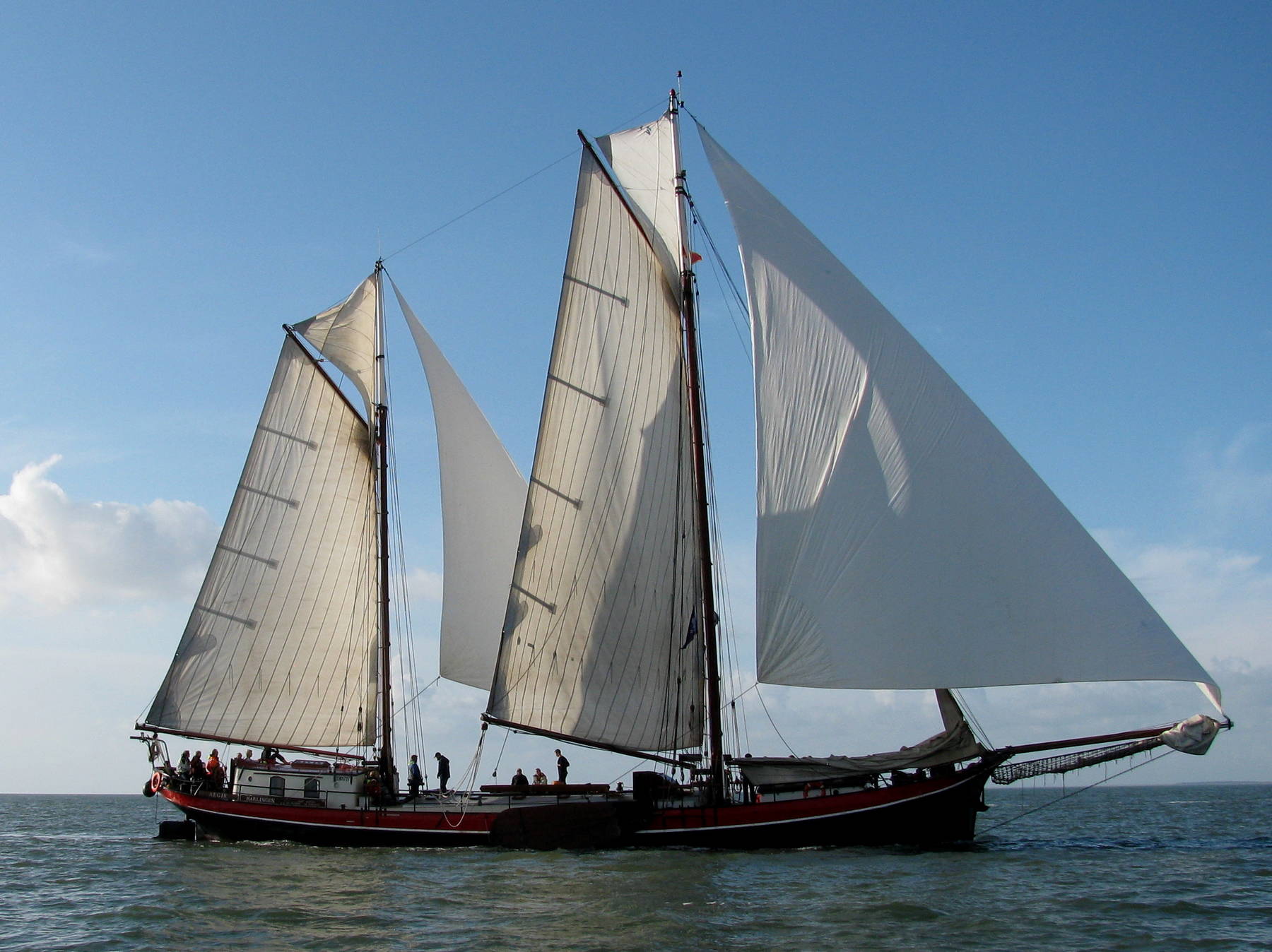 6-daagse zeilvakantie aan boord van zeilschip Aegir vanuit Harlingen op de Waddenzee en/of het IJsselmeer