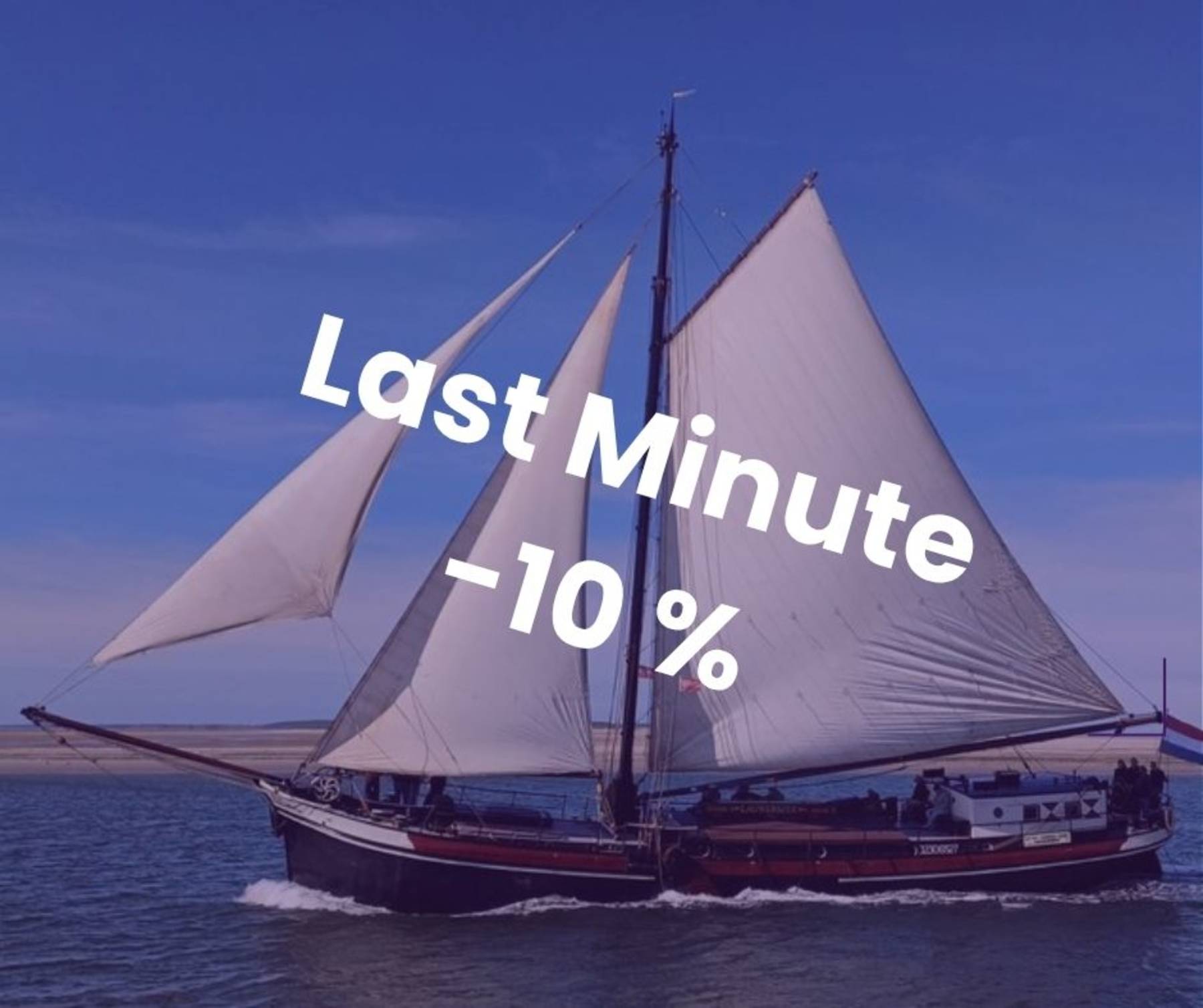 Last Minute Angebot: Ein Wochenende an Bord der Lauwerszee ab Harlingen auf dem Wattenmeer und/oder dem IJsselmeer segeln