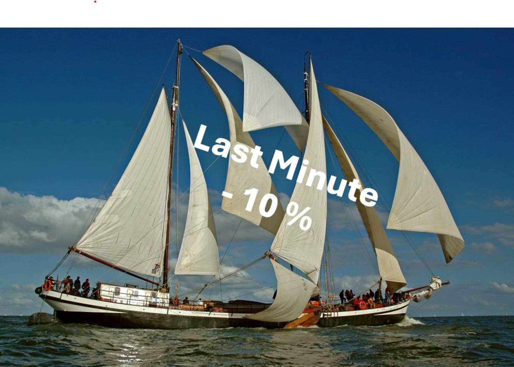 Last Minute: Ein Wochenende mit dem Segelschiff Eensgezindheid ab Enkhuizen auf dem IJsselmeer segeln (Halbpension)