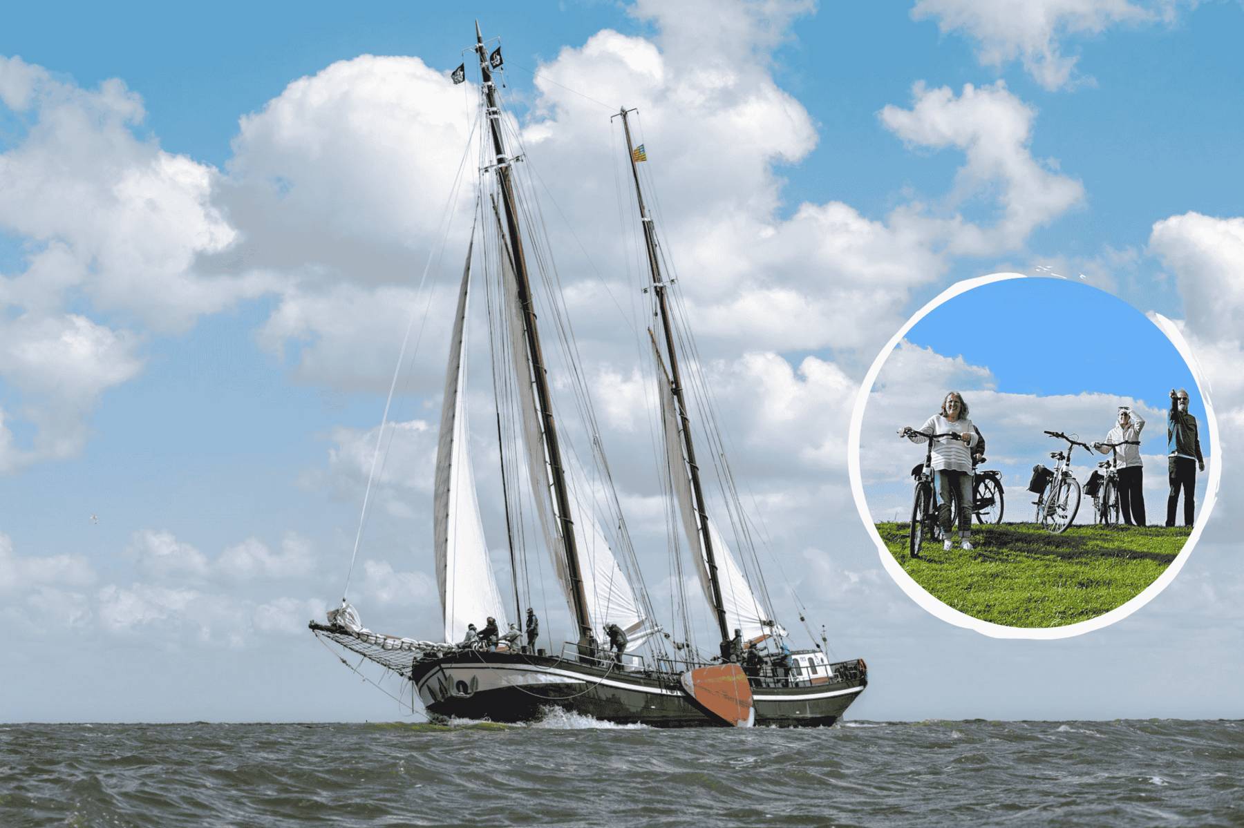 Ostern aktiv genießen – E-Bike- & Segelreise ab Enkhuizen an Bord der Mon Desir