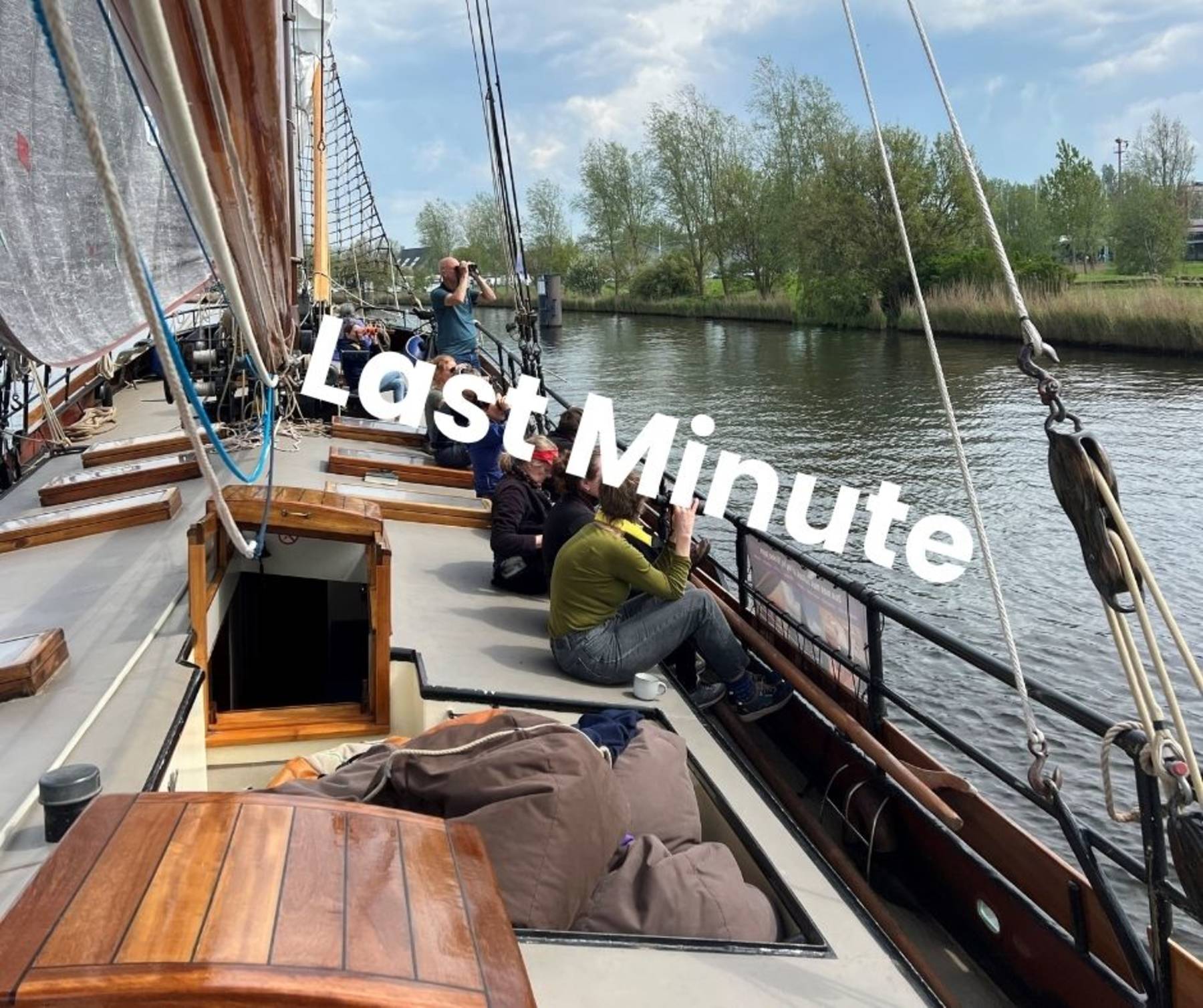 Last Minute 6-daagse vogelreis- en zeilvakantie aan boord van de Kleine Jager vanuit Enkhuizen, nog 1 bed voor vrouw